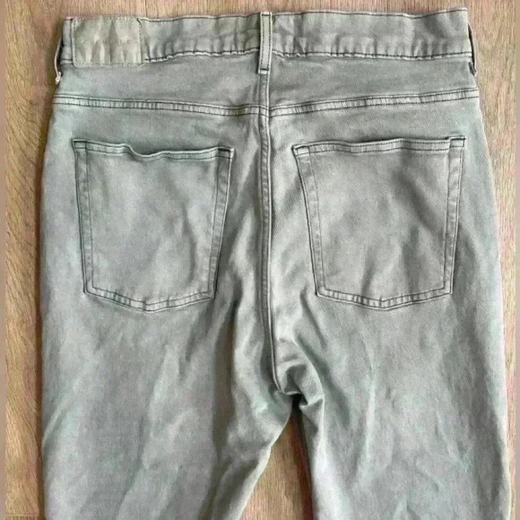 Everlane Womens The Way High Slim Jean Straight Leg Sage Green Size 31 Short - Picture 10 of 12